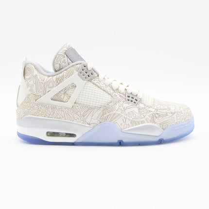 Size 10 - 705333-105 Nike Air Jordan 4 Retro Laser 30th Anniversary Chrome Metal