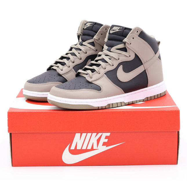 DD1869-002 Nike Dunk High Moon Fossil Black Bitter Dark Brown Ash Grey (Women's)