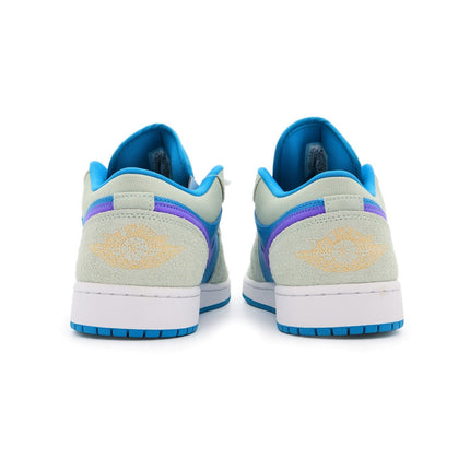 DX4334-300 Nike Air Jordan 1 Low Aquatone Psychic Celestial Gold Blue (Men's)