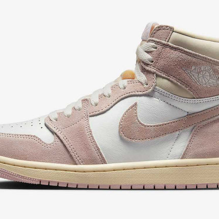 FD2596-600 Nike WMNS Air Jordan 1 Retro High OG Washed Pink Beige White Ivory