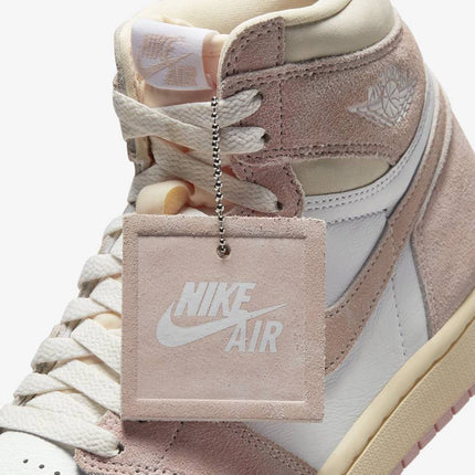 FD2596-600 Nike WMNS Air Jordan 1 Retro High OG Washed Pink Beige White Ivory