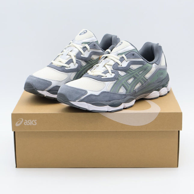 1203A383-101 Asics Gel-NYC Cream Steel Grey Ivory Khaki Green White (Men's)