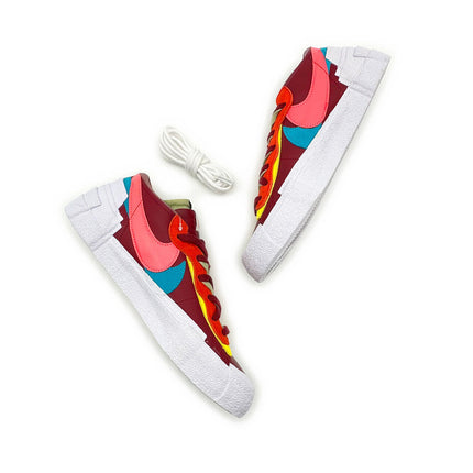 DM7901-600 KAWS sacai Nike Blazer Low Team Red White Maroon Pink Blue Yellow