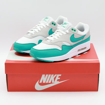 DZ4549-001 Nike Air Max 1 Clear Jade Neutral Grey White Black Green (Men's)