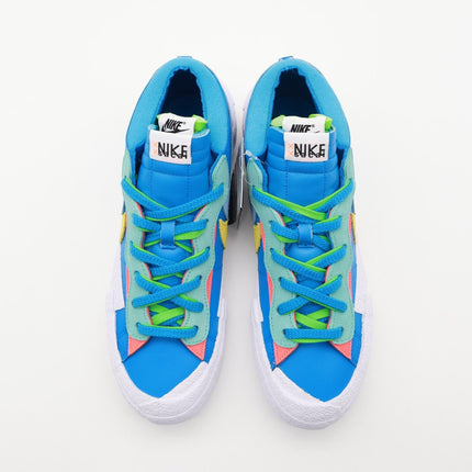 DM7901-400 KAWS sacai Nike Blazer Low Neptune Blue Light Pink Yellow (Men's)