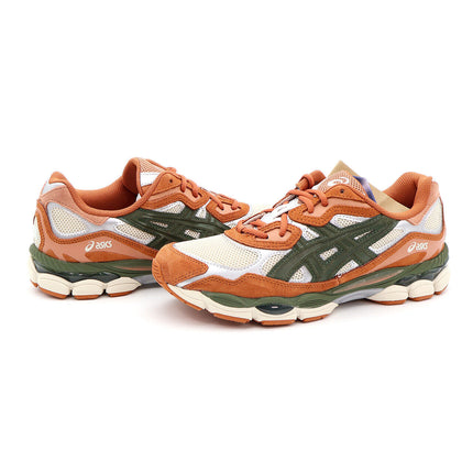 1201A789-251 Asics Gel-NYC Oatmeal Forest Khaki Moss Green Orange Silver (Men's)