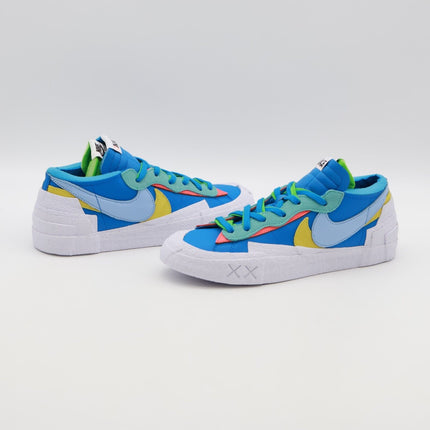 DM7901-400 KAWS sacai Nike Blazer Low Neptune Blue Light Pink Yellow (Men's)