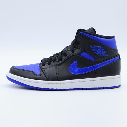 Size 8.5 - 554724-068 Nike Air Jordan 1 Mid Black Hyper Royal 2020