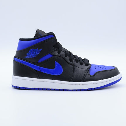 Size 8.5 - 554724-068 Nike Air Jordan 1 Mid Black Hyper Royal 2020