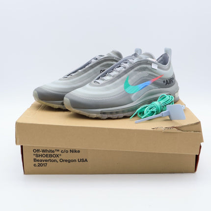 Size 7.5 - AJ4585-101 Nike Air Max 97 Off-White Menta Wolf Grey Silver