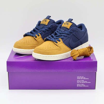 DX6775-400 Nike SB Dunk Low 90s Backpack Desert Ochre Midnight Navy (Men's)