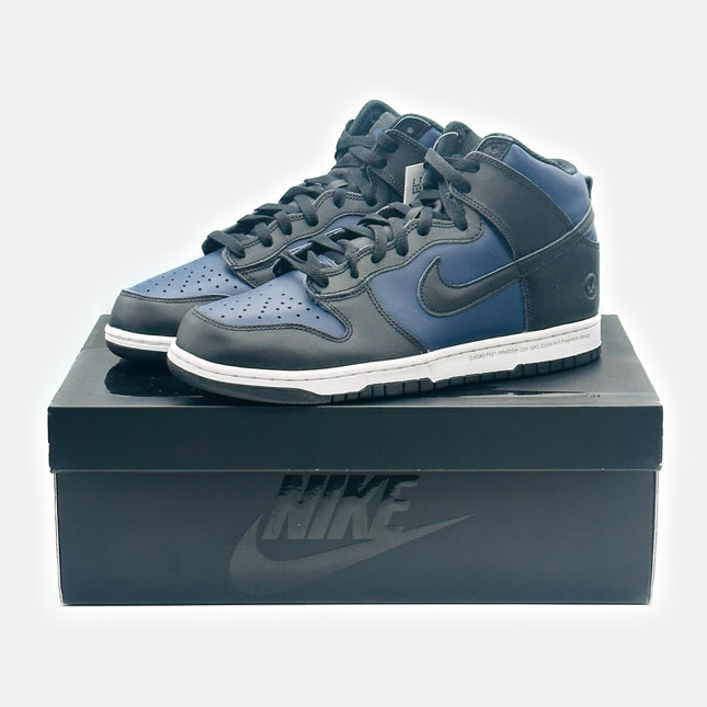 DJ0383-400 Nike Dunk High Fragment Design Tokyo 2021 Midnight Navy Black White