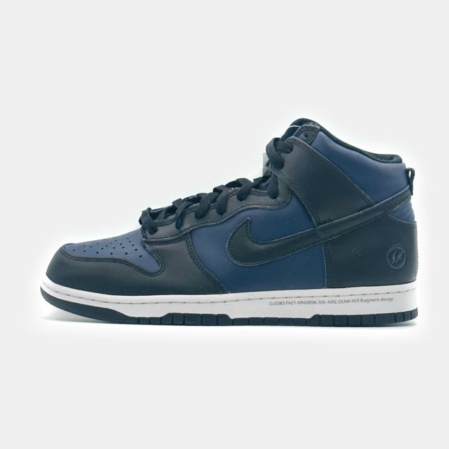 DJ0383-400 Nike Dunk High Fragment Design Tokyo 2021 Midnight Navy Black White