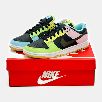 DH0952-001 Nike Dunk Low SE Free 99 Pack Black Dark Chocolate Copa Pink Foam