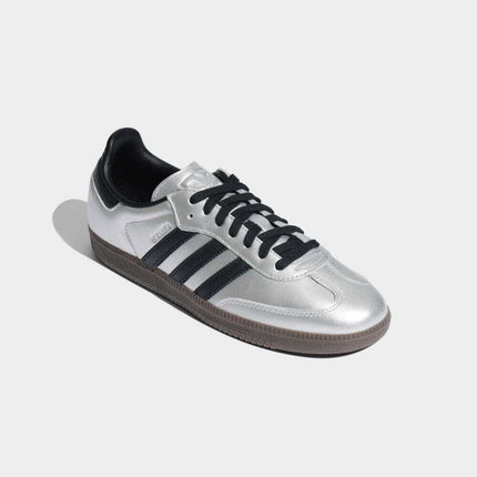 JI4218 adidas Originals Samba OG Silver Metallic Core Black Gum (Women's)