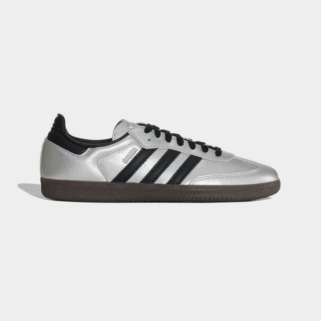 JI4218 adidas Originals Samba OG Silver Metallic Core Black Gum (Women's)