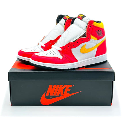 555088-603 Nike Air Jordan 1 Retro High OG Light Fusion Red Laser Orange Pink