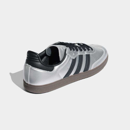 JI4218 adidas Originals Samba OG Silver Metallic Core Black Gum (Women's)