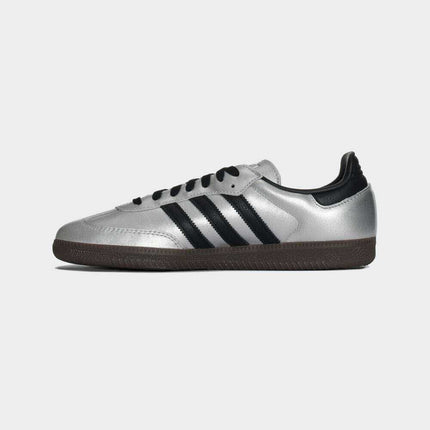 JI4218 adidas Originals Samba OG Silver Metallic Core Black Gum (Women's)