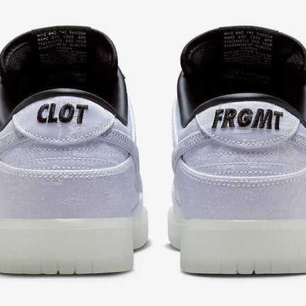 FN0315-110 CLOT �~ Fragment �~ Nike Dunk Low White Black