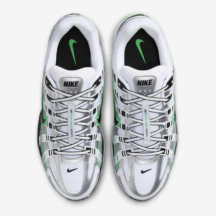 CD6404-104 Nike P-6000 White Metallic Silver Spring Green Black (Men's)