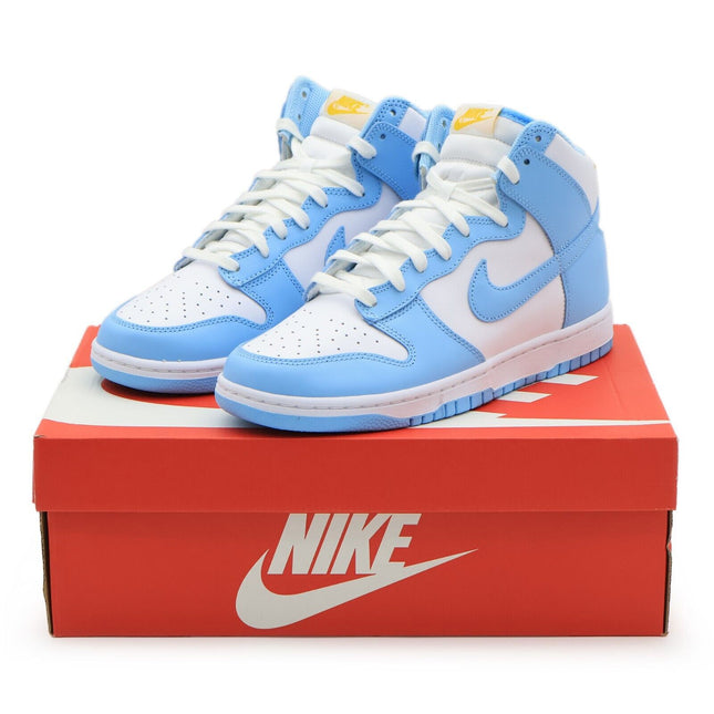 DD1399-401 Nike Dunk High Retro Homer Blue Chill White Amarillo UNC (Men's)