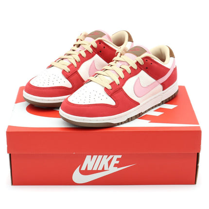 FB7910-600 Nike Dunk Low PRM Bacon Sport Red Sail Medium Brown Sheen (Women's)