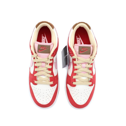 FB7910-600 Nike Dunk Low PRM Bacon Sport Red Sail Medium Brown Sheen (Women's)