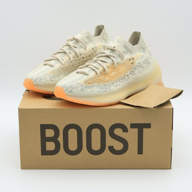 GY2649 adidas Yeezy Boost 380 Yecoraite Reflective Beige Cream Orange (Men's)