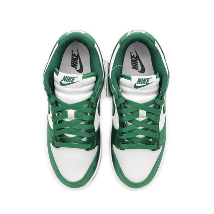 DX5931-100 Nike Dunk Low Michigan State Satin Team Forrest Green White (Women's)