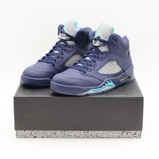 136027-405 Nike Air Jordan 5 Retro Pre-Grape Midnight Navy Blue White (Men's)