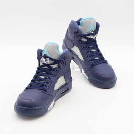 136027-405 Nike Air Jordan 5 Retro Pre-Grape Midnight Navy Blue White (Men's)