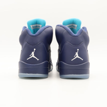 136027-405 Nike Air Jordan 5 Retro Pre-Grape Midnight Navy Blue White (Men's)