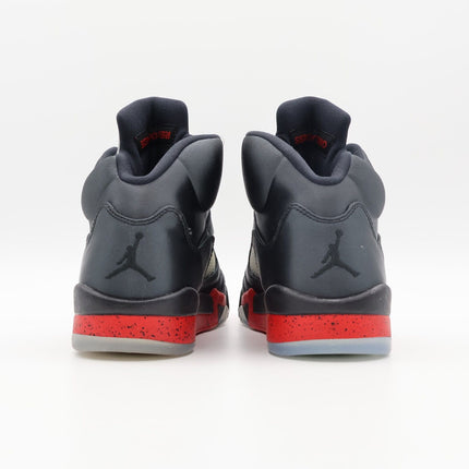 136027-006 Nike Air Jordan 5 Retro Satin Black University Red Bred (Men's)