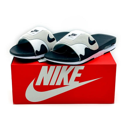 DH0295-102 Nike Air Max 1 Slide Light Neutral Grey and Black