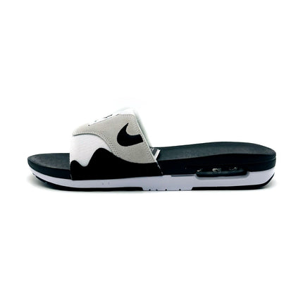 DH0295-102 Nike Air Max 1 Slide Light Neutral Grey and Black