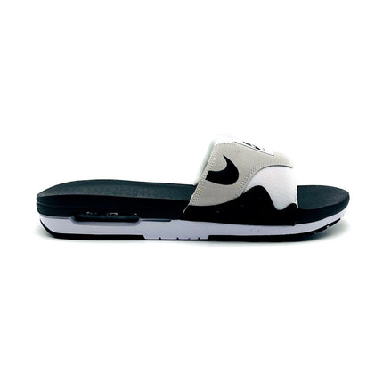 DH0295-102 Nike Air Max 1 Slide Light Neutral Grey and Black