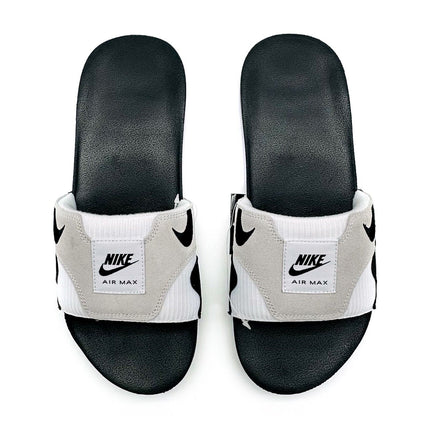 DH0295-102 Nike Air Max 1 Slide Light Neutral Grey and Black