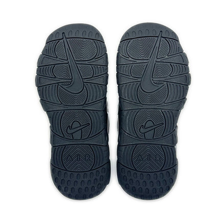 DV2137-001 Nike Air More Uptempo Slide Black Sandal White