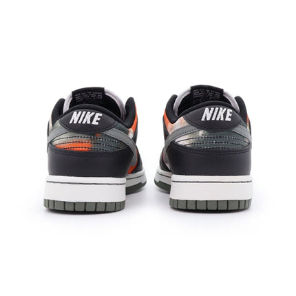 DM0108-001 Nike Dunk Low Graffiti Black Red Grey Orange Tie-Dye Khaki (Men's)