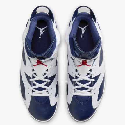 CT8529-164 Nike Air Jordan 6 Retro White and Midnight Navy (Men's)