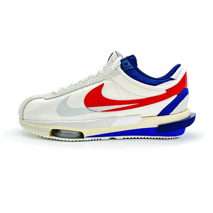 DQ0581-100 sacai �~ Nike Zoom Cortez White and University Red Blue Light Cream