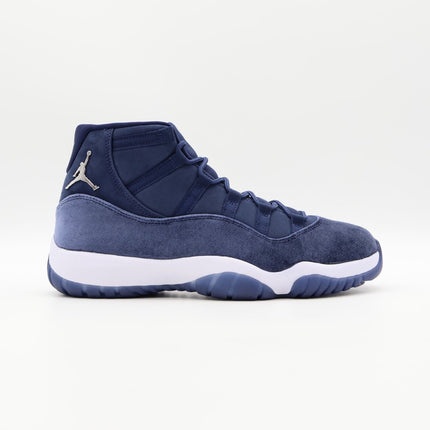 AR0715-441 Nike Air Jordan 11 Retro Midnight Navy Metallic Silver (Women's)