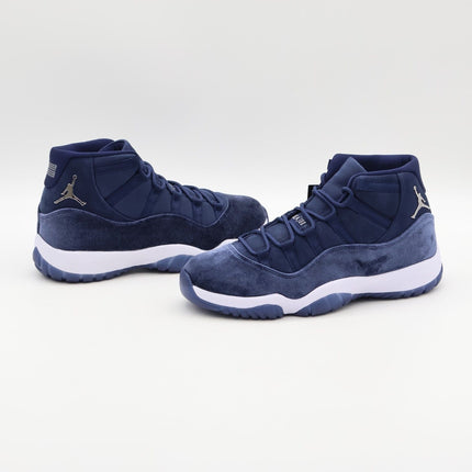 AR0715-441 Nike Air Jordan 11 Retro Midnight Navy Metallic Silver (Women's)