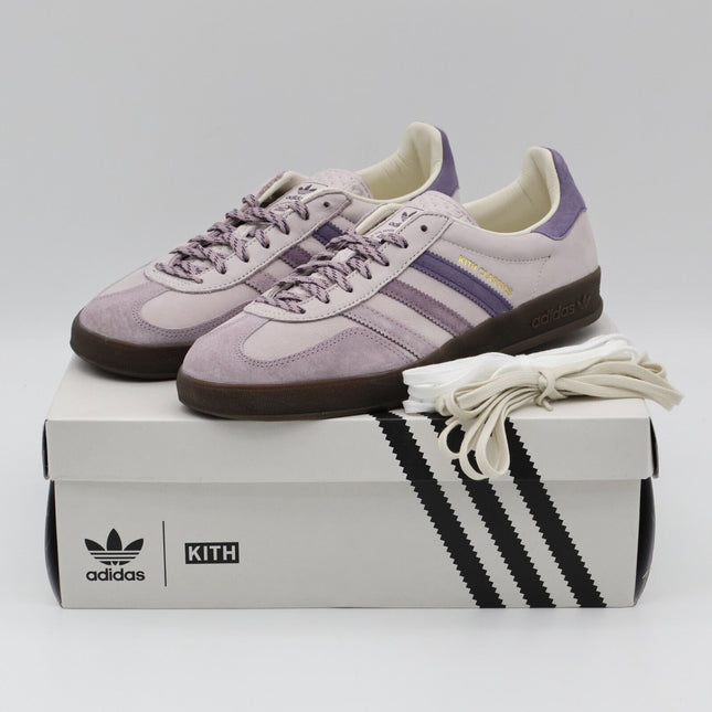 IH0120 KITH Classics adidas Originals Gazelle Indoor Ash Purple Ice (Men's)