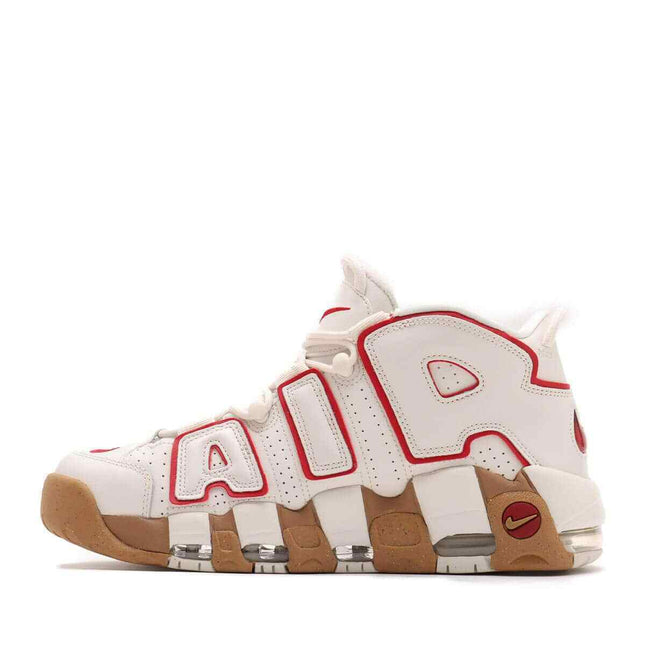 DV1137-002 Nike Air More Uptempo White Red Gum (Women's)