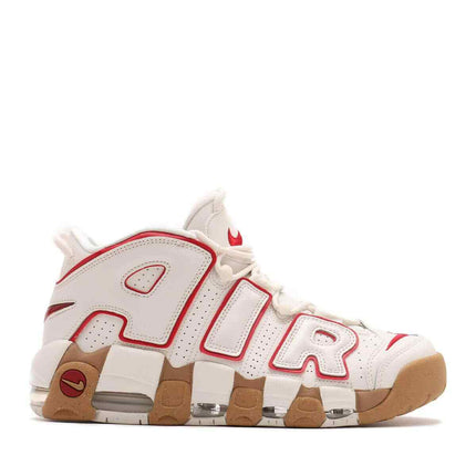 DV1137-002 Nike Air More Uptempo White Red Gum (Women's)