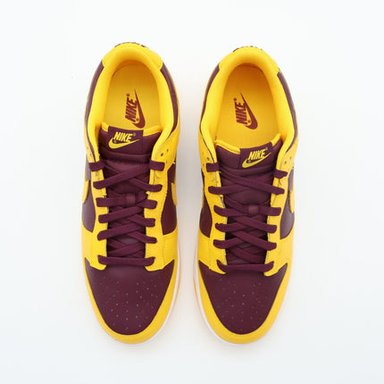 DD1391-702 Nike Dunk Low Arizona State Sun Devils University Gold Maroon (Men's)