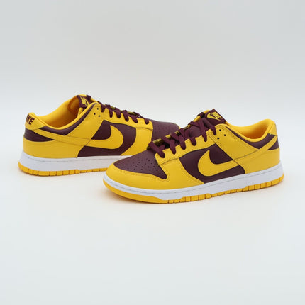 DD1391-702 Nike Dunk Low Arizona State Sun Devils University Gold Maroon (Men's)