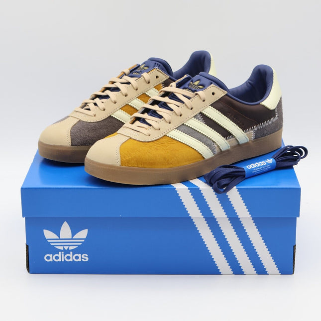 II0002 atmos adidas Gazelle 85 Tsugihagi Patchwork Beige Indigo Beige (Men's)